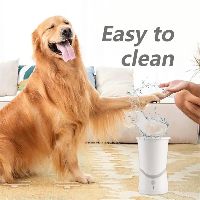 Automatic Dog Paws Cleaner Pet Foot Washer Cup Portable Paw Cleaner for Small & Medium Size Dogs Silicone Dog Paw Cleaner Cup
