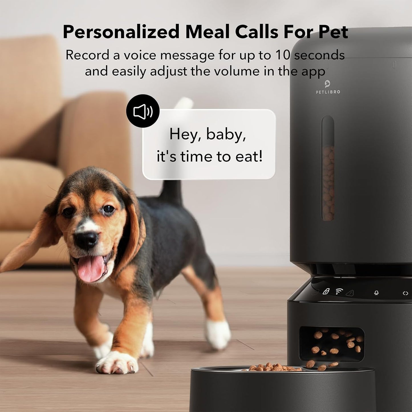 WiFi Automatic Pet Feeder – 5L, Timed, Black - Fursbliss