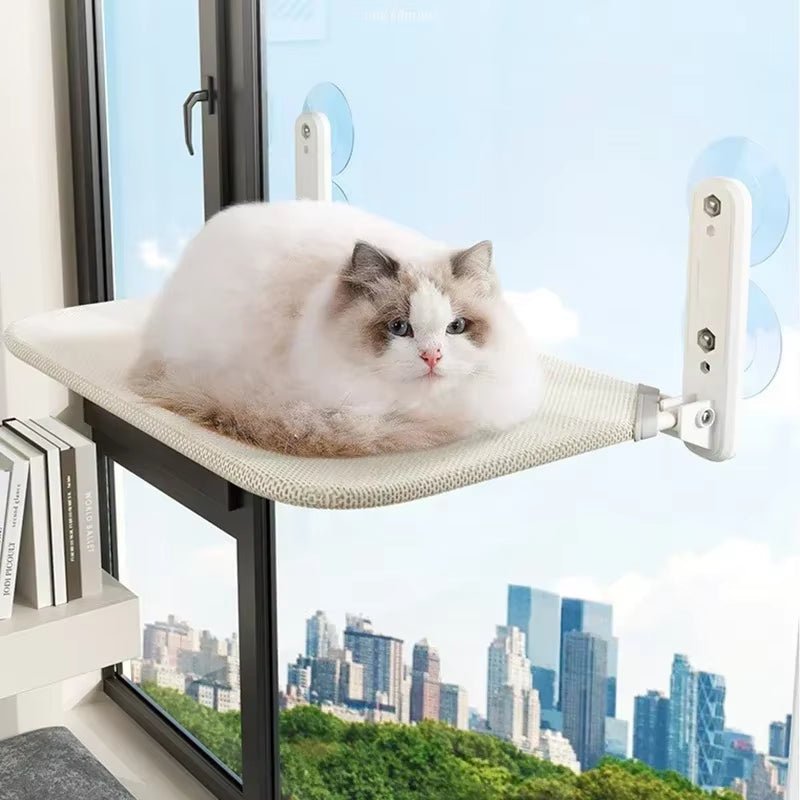 1 Pc Foldable Cat Hammock Window Breathable Cloth Windowsill Cat Bed Capacity of 10KG Cat Litter Cat Accessories Cat Supplies