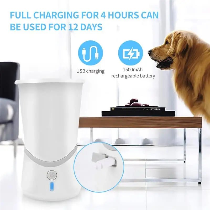 Automatic Dog Paws Cleaner Pet Foot Washer Cup Portable Paw Cleaner for Small & Medium Size Dogs Silicone Dog Paw Cleaner Cup