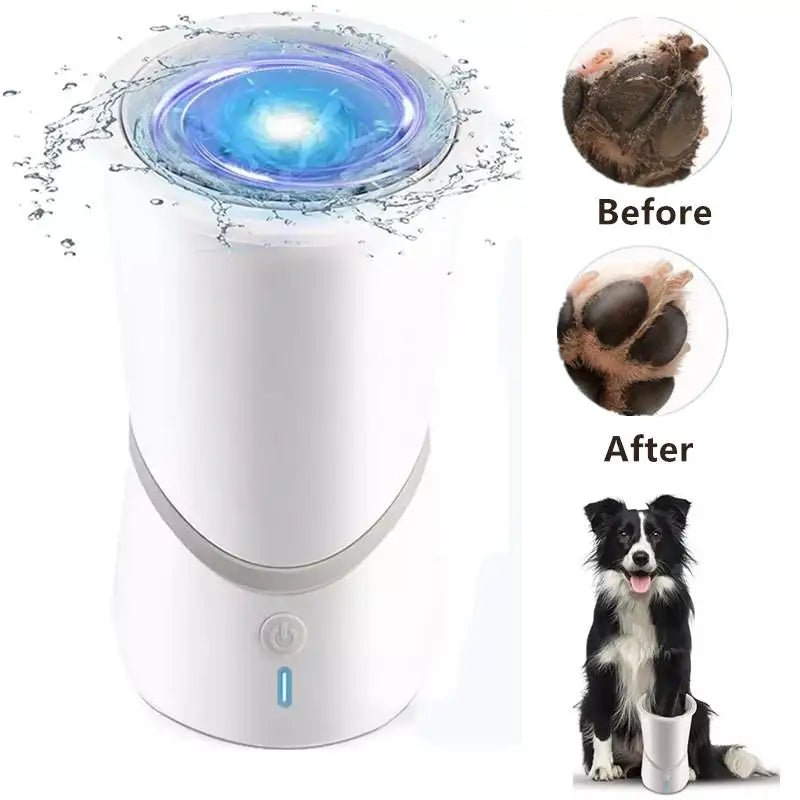 Automatic Dog Paws Cleaner Pet Foot Washer Cup Portable Paw Cleaner for Small & Medium Size Dogs Silicone Dog Paw Cleaner Cup