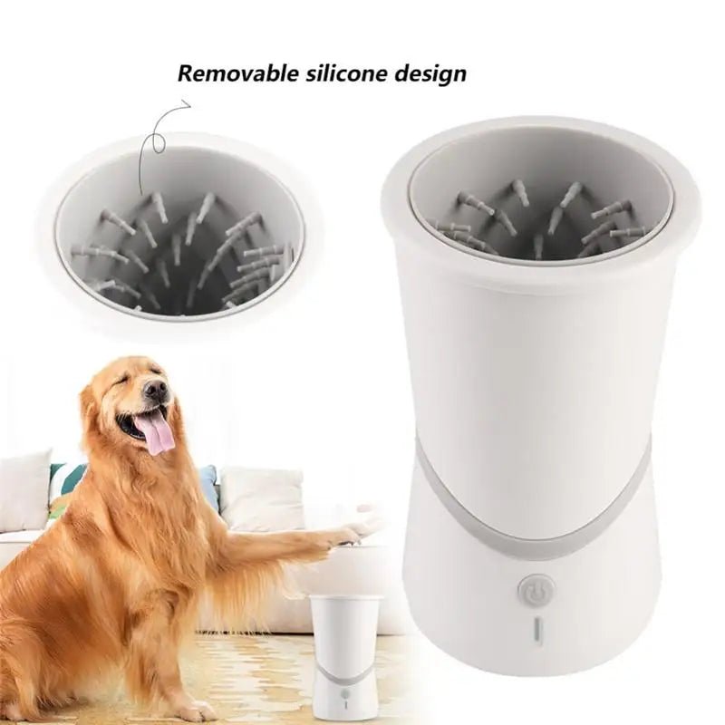 Automatic Dog Paws Cleaner Pet Foot Washer Cup Portable Paw Cleaner for Small & Medium Size Dogs Silicone Dog Paw Cleaner Cup