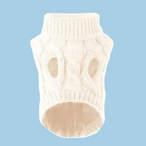 Puppy Dog Sweaters for Small Medium Dogs Cats Clothes Winter Warm Pet Turtleneck Chihuahua Vest Soft Yorkie Coat Teddy Jacket