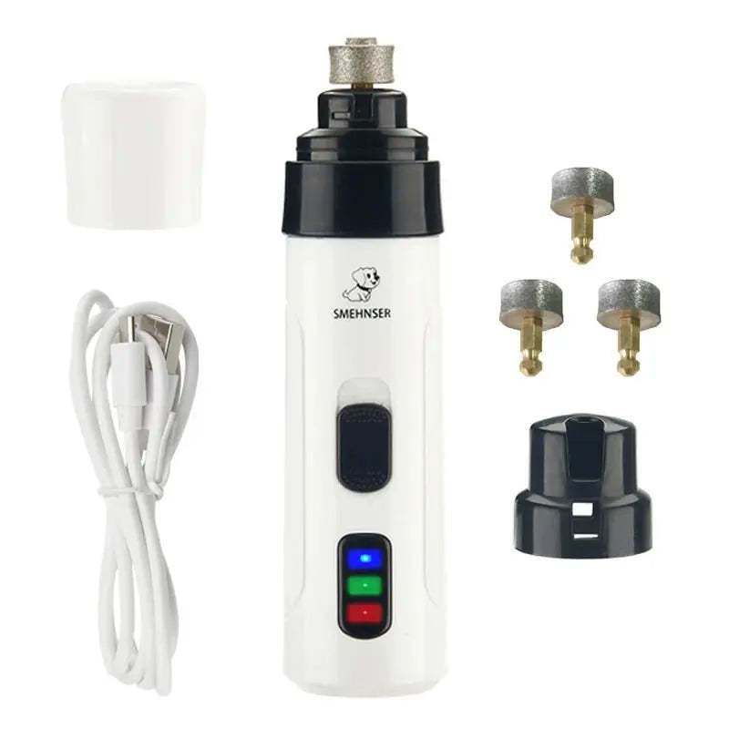 Rechargeable Dog Nail Grinders USB Charging Pet Nail Clippers Electric Dog Cat Paws Nail Grooming Trimmer Tools - Fursbliss