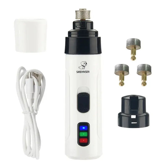 Rechargeable Dog Nail Grinders USB Charging Pet Nail Clippers Electric Dog Cat Paws Nail Grooming Trimmer Tools - Fursbliss