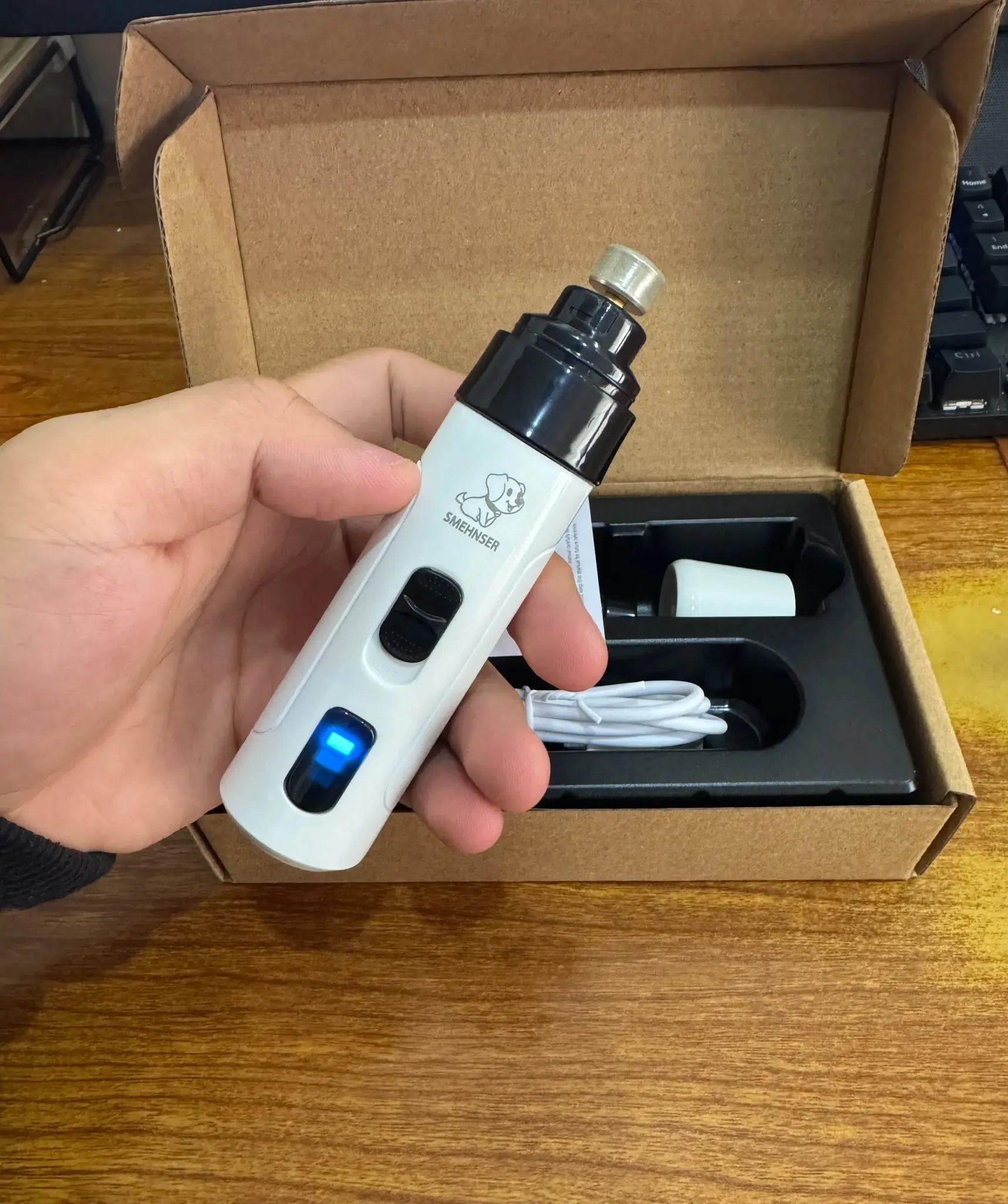 Rechargeable Dog Nail Grinders USB Charging Pet Nail Clippers Electric Dog Cat Paws Nail Grooming Trimmer Tools - Fursbliss