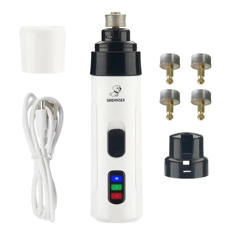 Rechargeable Dog Nail Grinders USB Charging Pet Nail Clippers Electric Dog Cat Paws Nail Grooming Trimmer Tools - Fursbliss