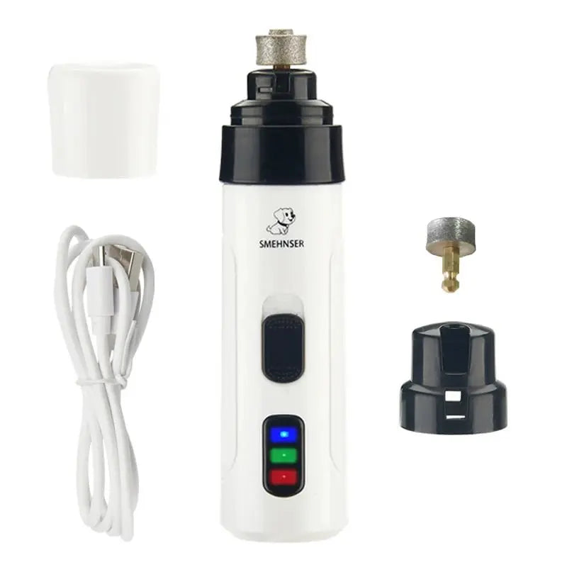 Rechargeable Dog Nail Grinders USB Charging Pet Nail Clippers Electric Dog Cat Paws Nail Grooming Trimmer Tools - Fursbliss