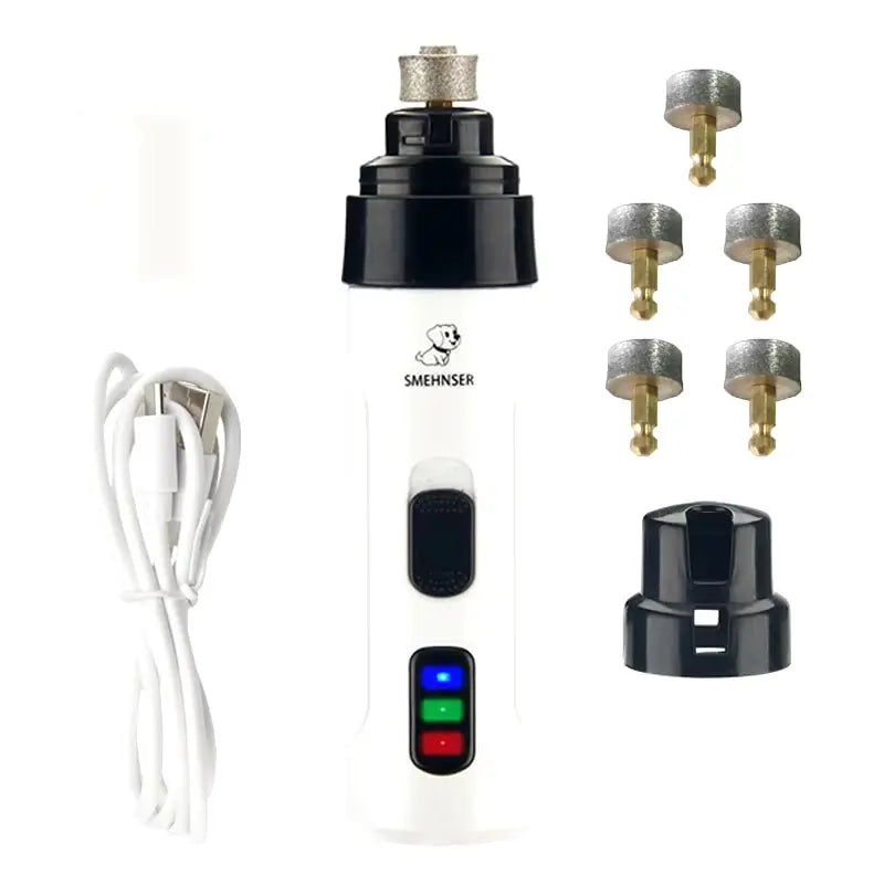 Rechargeable Dog Nail Grinders USB Charging Pet Nail Clippers Electric Dog Cat Paws Nail Grooming Trimmer Tools - Fursbliss